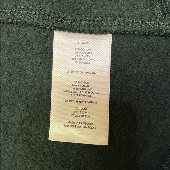 Lole Women’s Small Dark Green Zip Up Hooded Sweatshirt Forest Hoody Comfy Spring - Picture 8 of 11